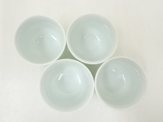 樋渡陶六　煎茶器【m1125 骨董品　茶道具　有田　白磁　茶道　茶器　レトロ 】 道具 ] - 道具 樋渡陶六造 白磁酒器セット（共箱） | ネットショップ圭